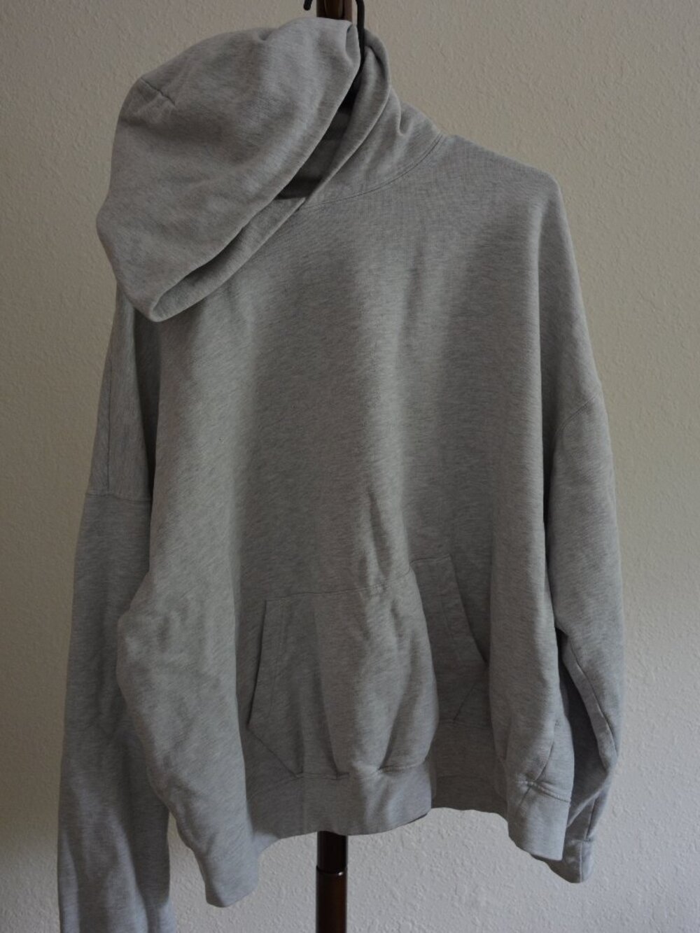 Gray oversized hoodie